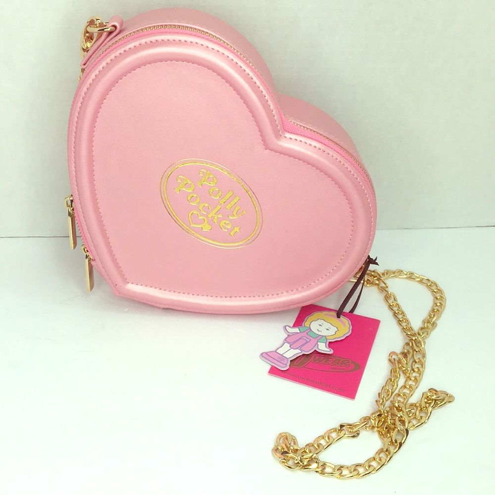 Polly Pocket Pink Heart Shaped Purse